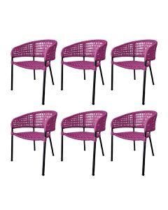 kit6cadeirassolcordanauticabaseemalumini