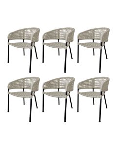 kit6cadeirassolcordanauticabaseemalumini