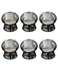 kit6poltronasestofadasolcomalmofadaemcor