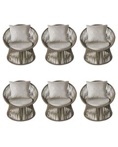 kit6poltronasestofadasolcomalmofadaemcor