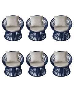 kit6poltronasestofadasolcomalmofadaemcor