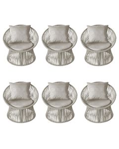 kit6poltronasestofadasolcomalmofadaemcor