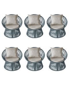 kit6poltronasestofadasolcomalmofadaemcor