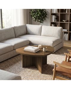 Mesa de Centro Elegante para Sala de Estar com Estilo Contemporaneo Pinho Artely Delta