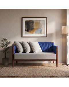 Namoradeira Confortavel Ideal para Sala Quarto ou Escritorio Azul Poesia