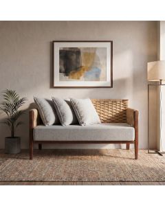 Namoradeira Design Neutro Confortavel Ideal para Qualquer Ambiente Bege Poesia