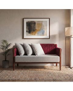 Namoradeira Design Marcante Confortavel para Sala Vermelho Poesia