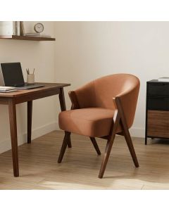Poltrona Elegante Conforto Premium para Ambientes Modernos Laranja Ayme