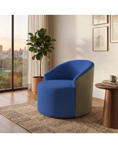 Poltrona Design Moderno Conforto e Elegancia Azul Leticia