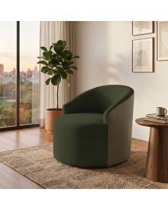 Poltrona Estilo Contemporaneo Conforto e Qualidade Verde Leticia