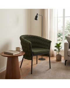 Poltrona Moderna Confortavel e Cheia de Estilo Verde Remgui